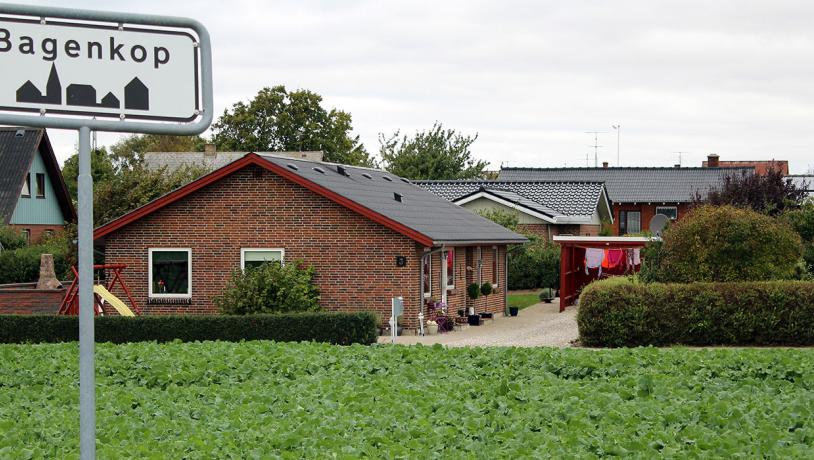 Huse i Bagenkop på Sydlangeland