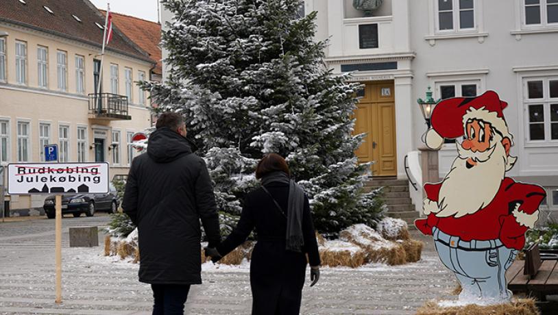 Julehygge på torvet i Rudkøbing