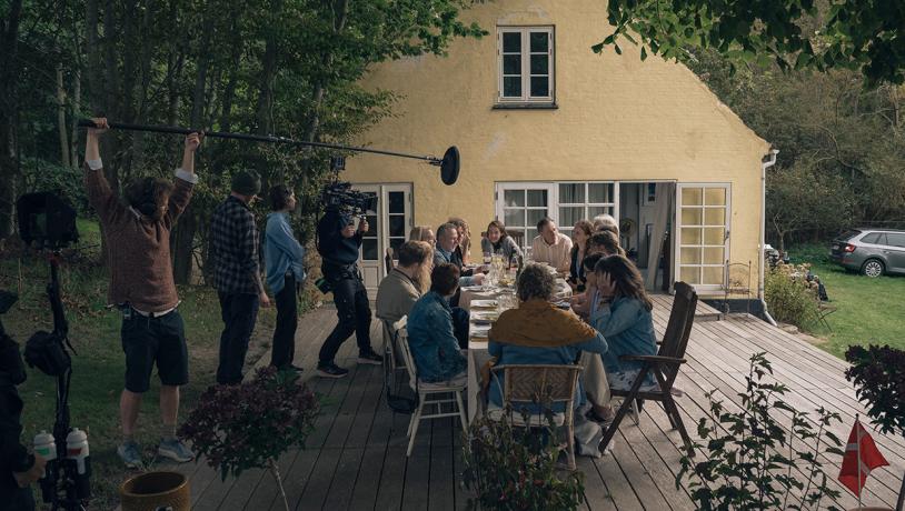 Sommerhus ved Åsø under optagelserne til "Min evige sommer"