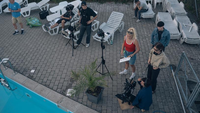 Ristinge Camping under optagelserne til "Min evige sommer"