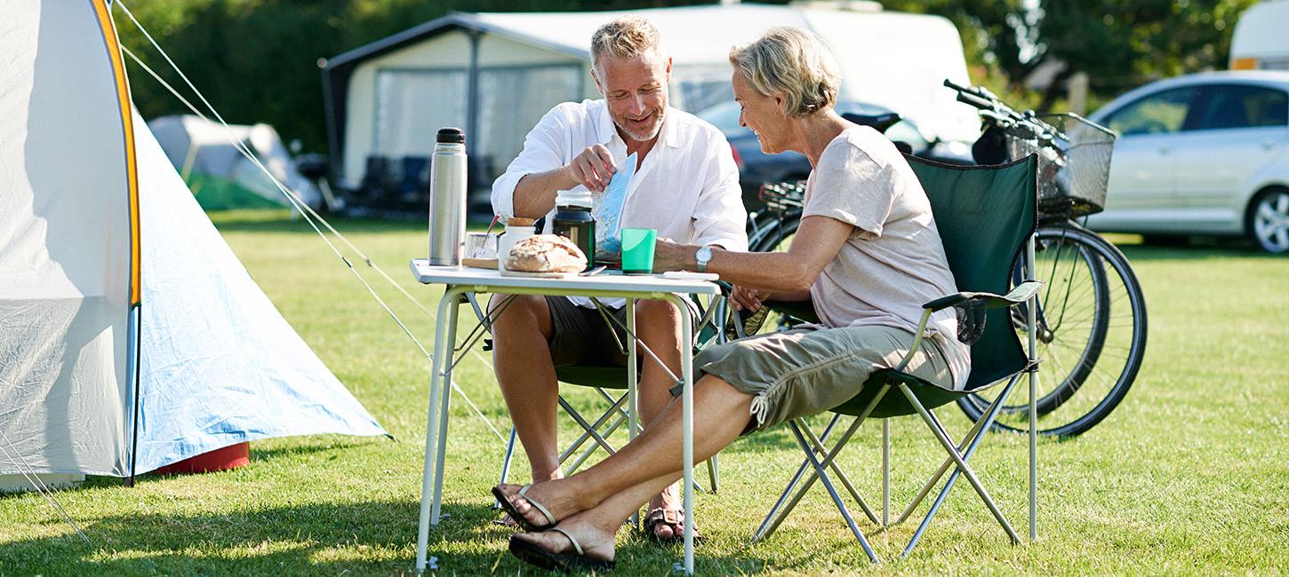 Par på campingferie