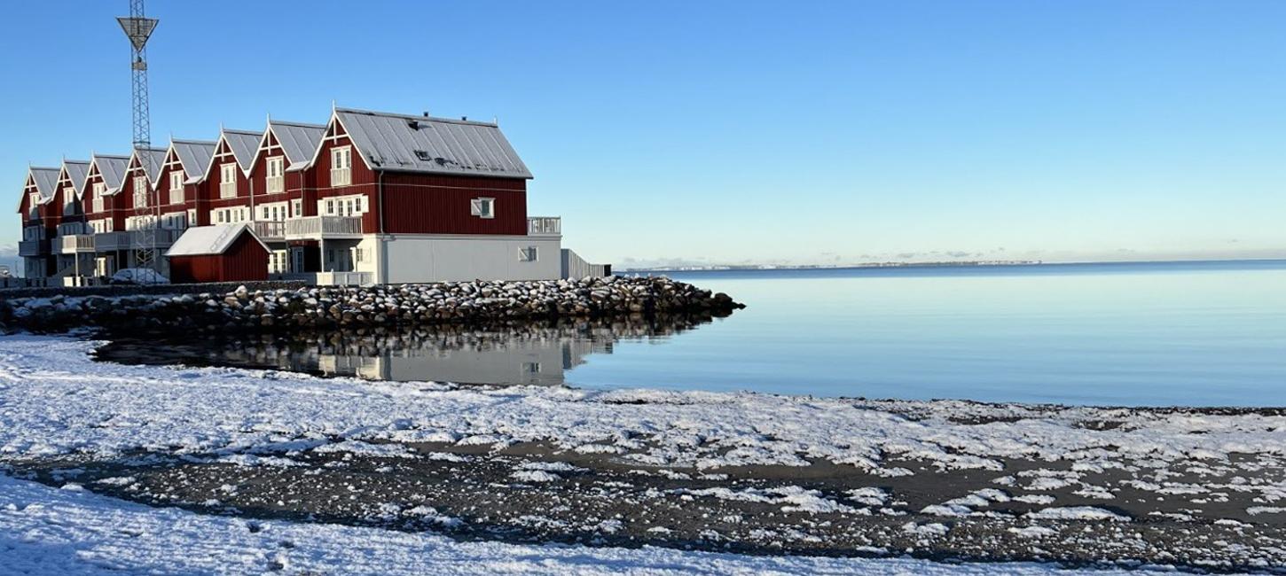 Sne på Bagenkop Strand, Sydlangeland