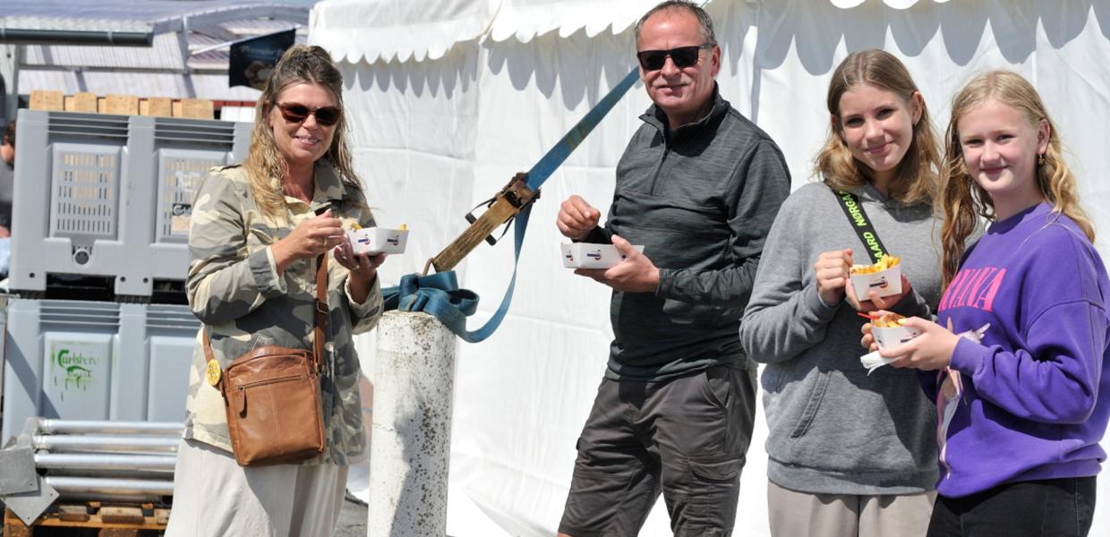 Frikadellefest i Lohals - Familien fra Slagelse