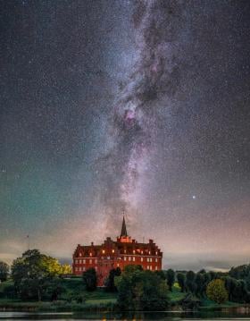 Stjernehimmel over Tranekær Slot