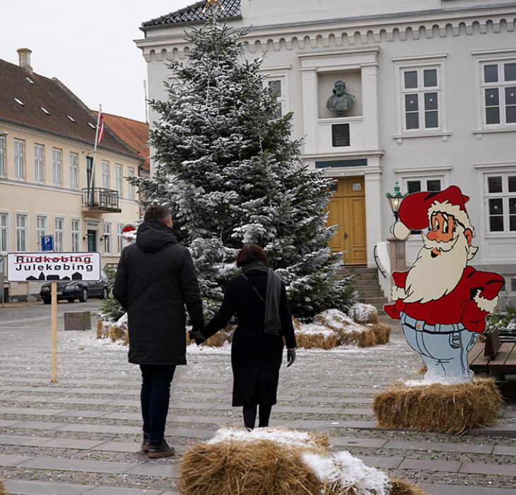 Julehygge på torvet i Rudkøbing